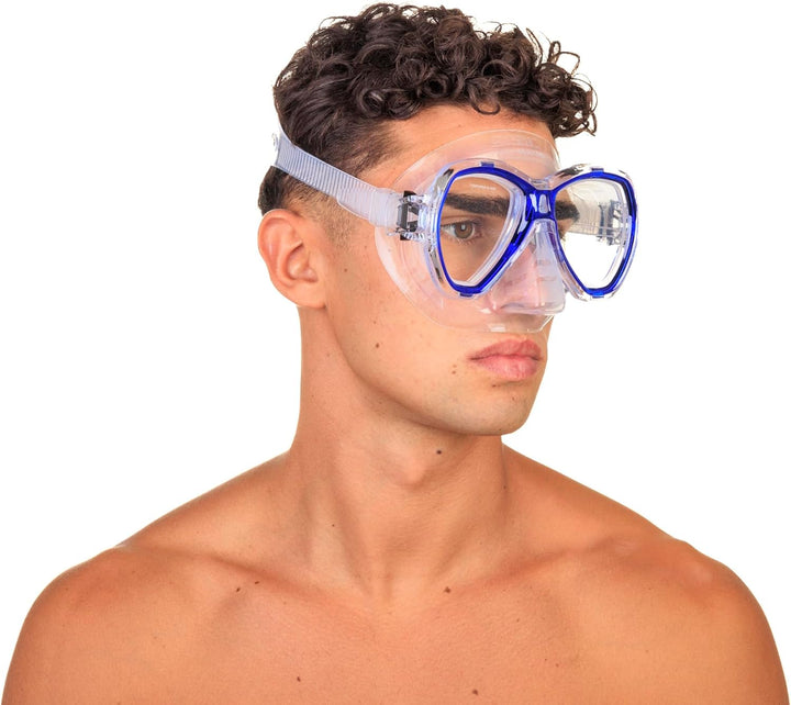 Seac Set Elba, Schnorchelset aus hypoallergenem Silikon mit Maske und Schnorchel für Erwachsene regu