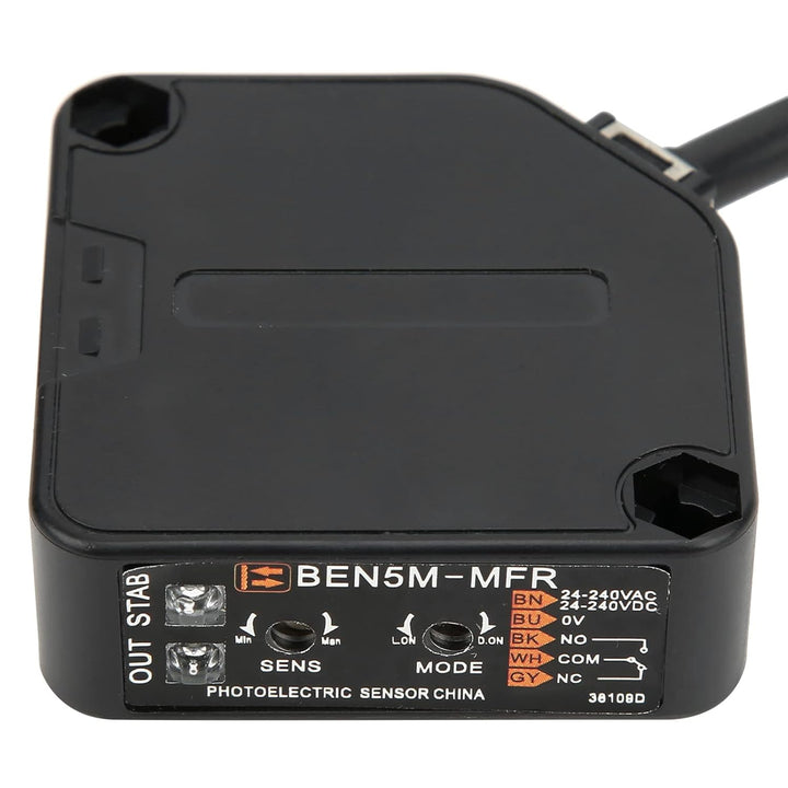 BERM Lichtschranke Universal-Infrarot-Erkennungssensor BEN5M MFR AC 24 240V 5Meter