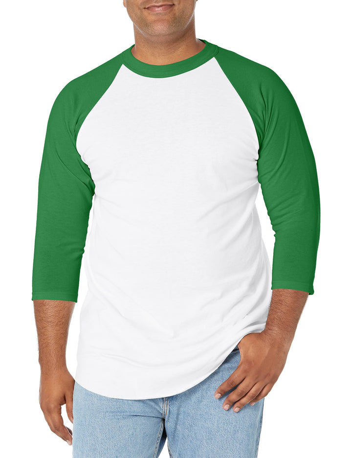 SOFFE Unisex Baseball Jersey T-Shirt Baseball Jersey T-Shirt (1er Pack) S Weiss/Kelly (2er-pack), S