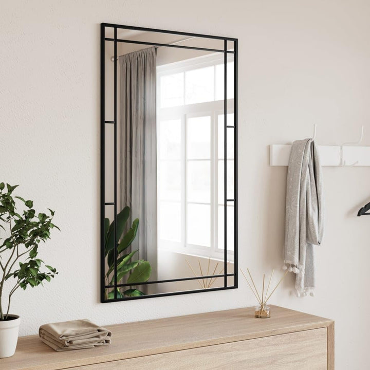 vidaXL Wandspiegel, Hängend Rechteckig Spiegel Badspiegel, Fensterspiegel für Badezimmer Wohnzimmer,