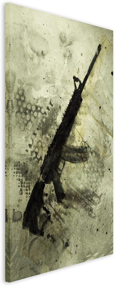 Paul Sinus Art AK 47 Hydra 90x60cm Wandbild Aquarell Kunstbild Malerei Leinwandbild Fotoleinwand