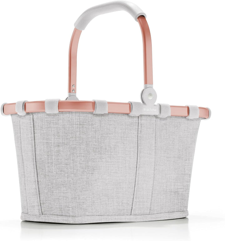 reisenthel carrybag XS twist sky rose – Stabiler Einkaufskorb mit praktischer Innentasche – Elegante