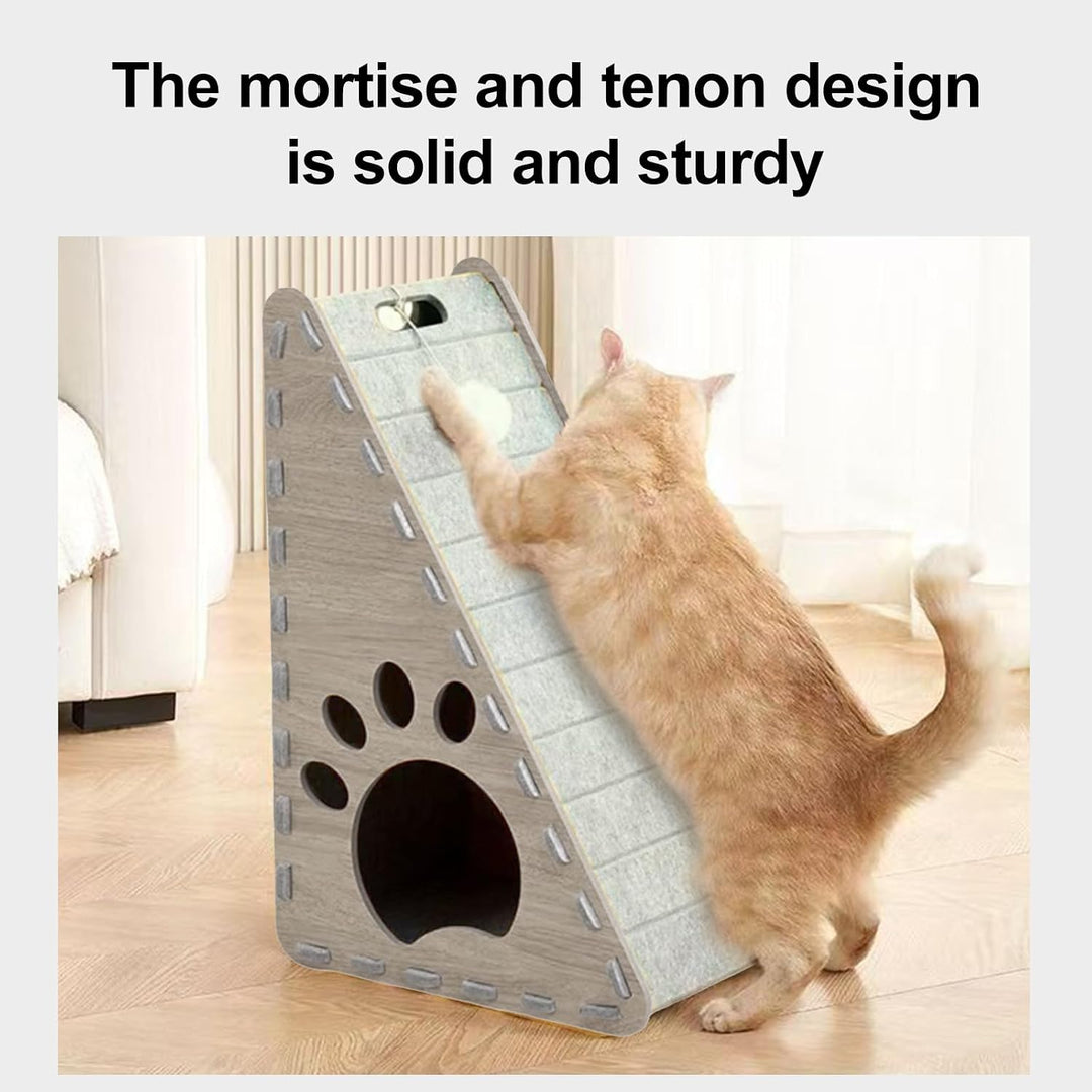 3-in-1Kratzbrett Katze, Road Kratzpads für Grosse Katzen, für Katzen Kratzen Spielen Ausruhen, Schüt