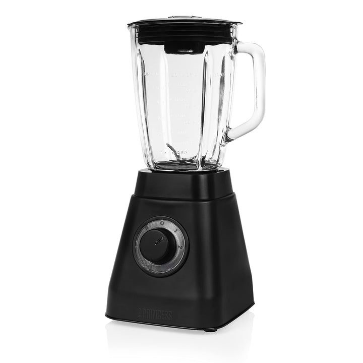 Princess Black Steel Standmixer - 1,5 Liter Fassungsvermögen, 2 Leistungsstufen, Pulsfunktion, 1000