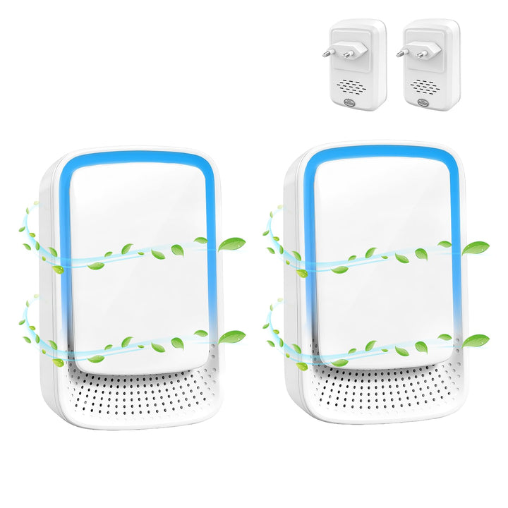 Flintronic Air Purifier, 2PCS Plug in Air Purifier IonizerGenerator, Negativ Ionen Luftreiniger für