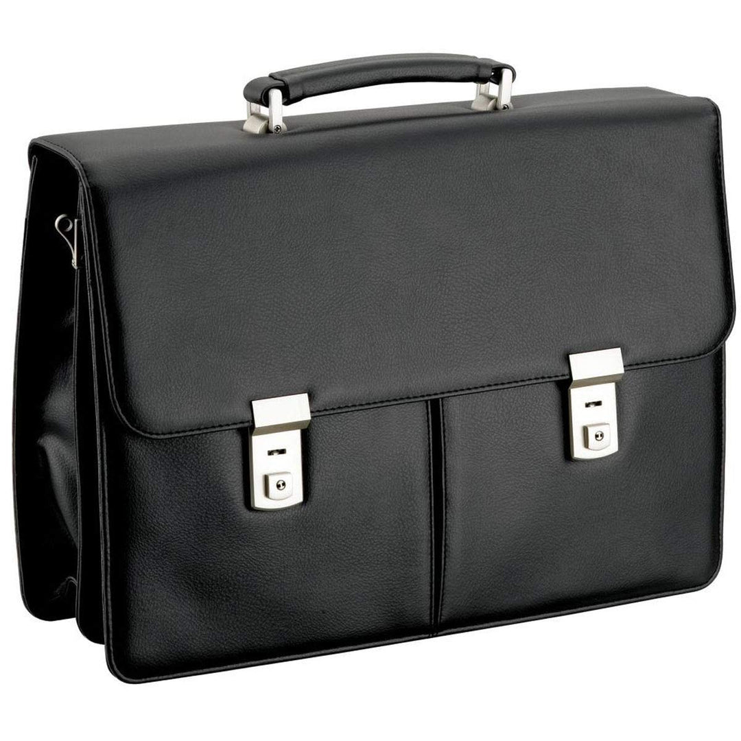 Aktentasche-Arbeitstasche-Umhängetasche Tasche-Schwarz 42 x30x16cm–Bowatex