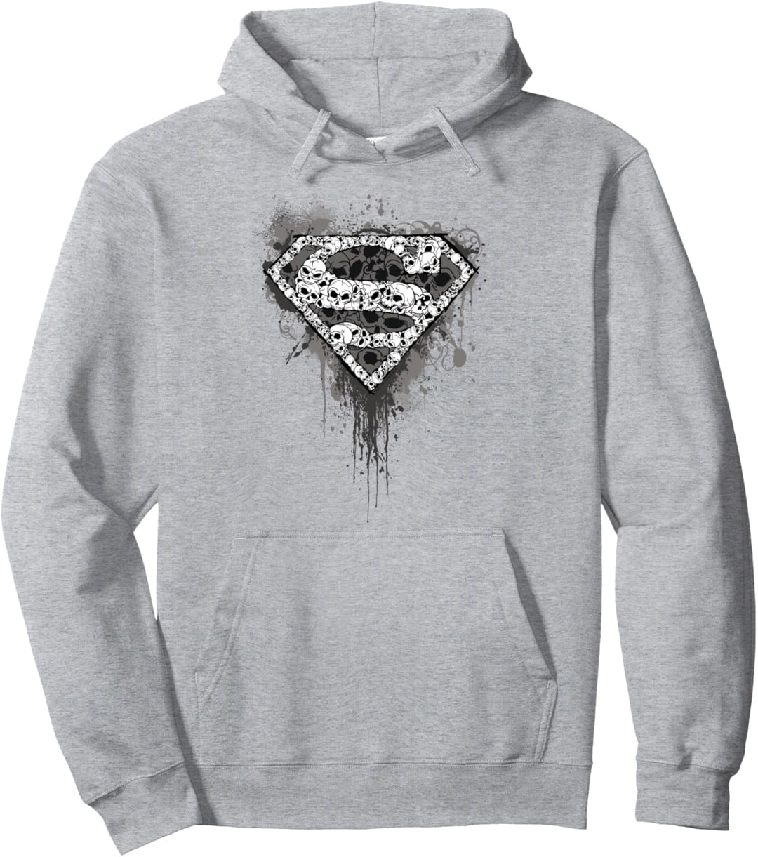 Superman Many Super Skulls Pullover Hoodie