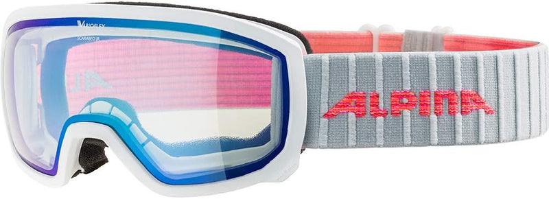 ALPINA SCARABEO JR. V - Selbsttönende, Beschlagfreie & Bruchsichere OTG Skibrille Mit 100% UV-Schutz