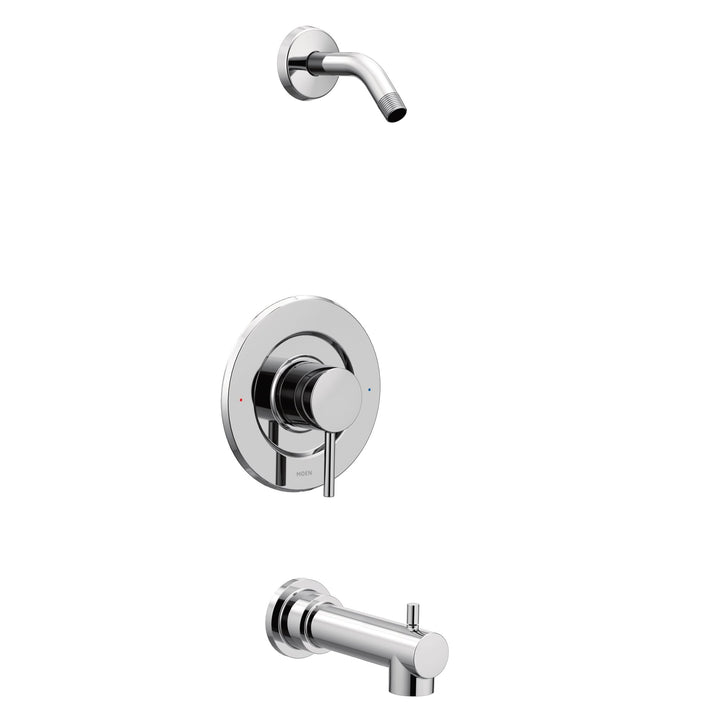 Moen T2193NH Align Posi-Temp Pressure Balancing Modern Tub and Shower Trim Kit Without Showerhead Va