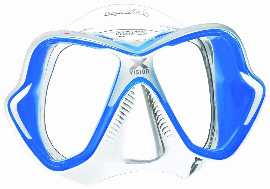 Mares X-Vision Ultra LS Two Window Mask - Yellow/Black weiss blau, weiss blau