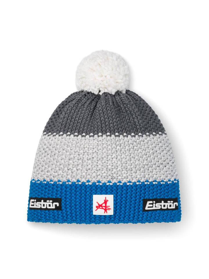 Eisbär Mütze Herren & Damen Star Pompon Ski Austria - Merino Wintermütze Unisex mit Fleece schützt v