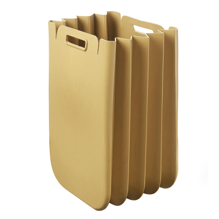 Guzzini - Home, ECO PACKLY Abfallsammler - Bright mustard yellow, 30x25xh45 cm (open)|30x5xh45 cm (c