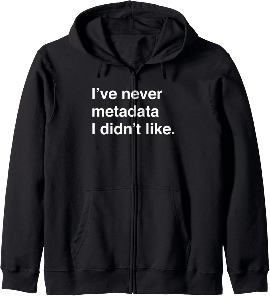 Funny Metadata Geek Pun Kapuzenjacke