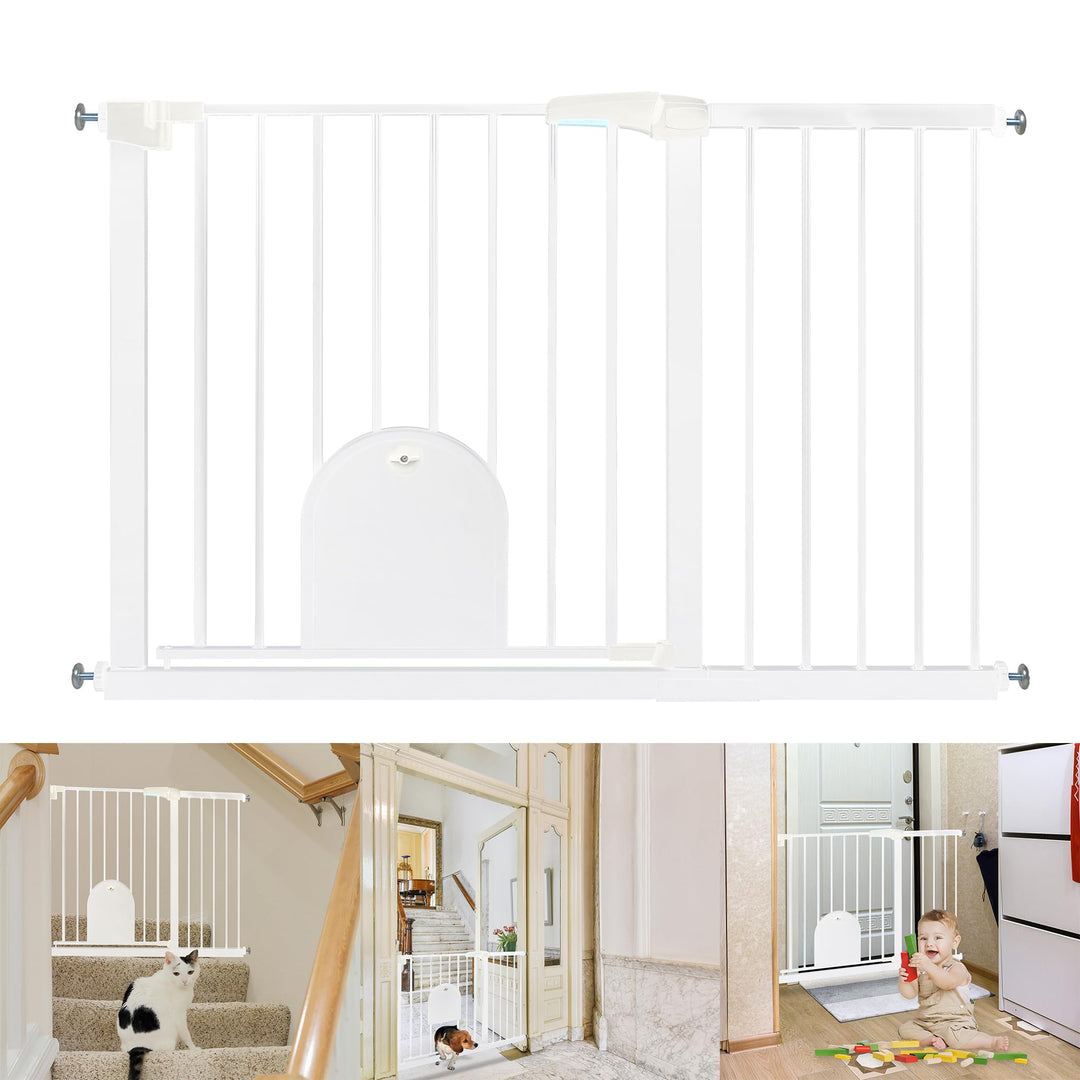 YRHome Türschutzgitter ohne Bohren Treppengitter Treppenschutzgitter für Kinder Baby Türgitter mit S