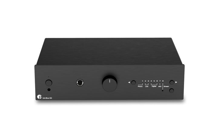 Pro-Ject Uni Box S3, audiophiler Streaming-Vollverstärker mit WiFi, Bluetooth, TV ARC, Phono, Line,