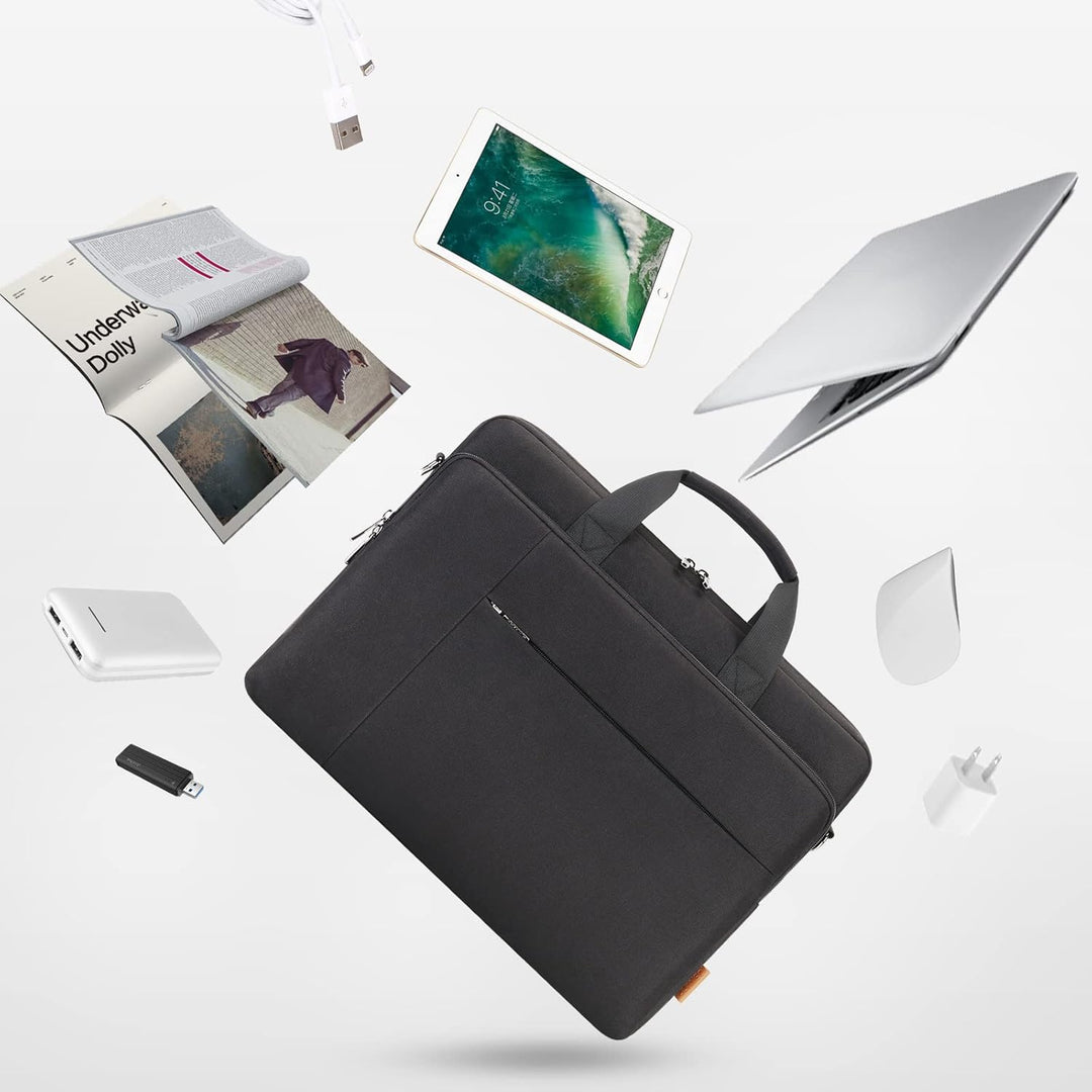 DOMISO 17 Zoll Laptop Tasche Aktentasche Schultertasche Business Wasserdicht Notebooktasche für 17-1