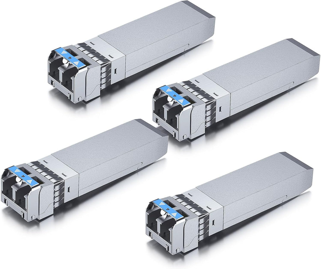 10Gtek 4-Stück 10Gb SFP+ LR Singlemode Modul, 10GBase-LR LC Transceiver Kompatibel für Cisco SFP-10G