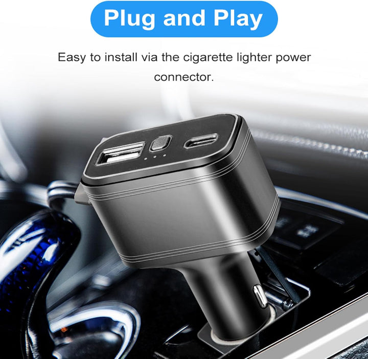4G LTE Auto GPS Tracker ohne ABO, Dual USB Auto Zigarettenanzünder, Auto GPS Ortung, Auto Handy Lade