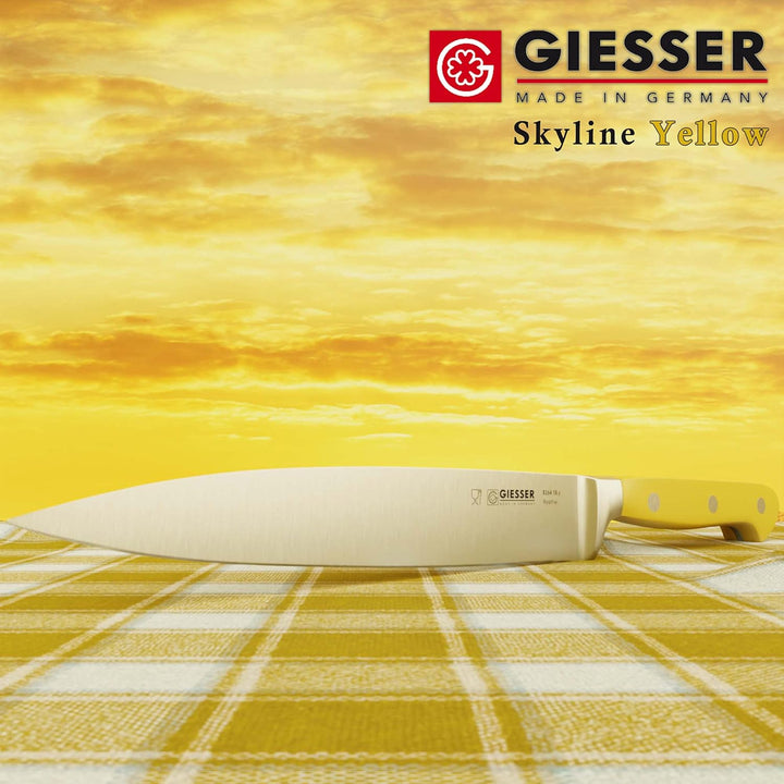 Giesser seit 1776 - Made in Germany - Filiermesser geschmiedet gelb Skyline Yellow, 18 cm, Filetierm