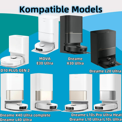 Bluearks 14 Stück Kompatibel mit Dreame D10 Plus Gen 2/L10s Ultra Gen 2/L40 Ultra /X40 Ultra Staubsa