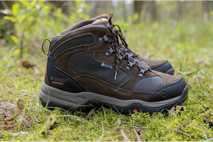 Hi-Tec Storm Wp Herren Walking-Schuh 41 EU Braun Dark Chocolate Dt Taupe Burnt Orange, 41 EU Braun D