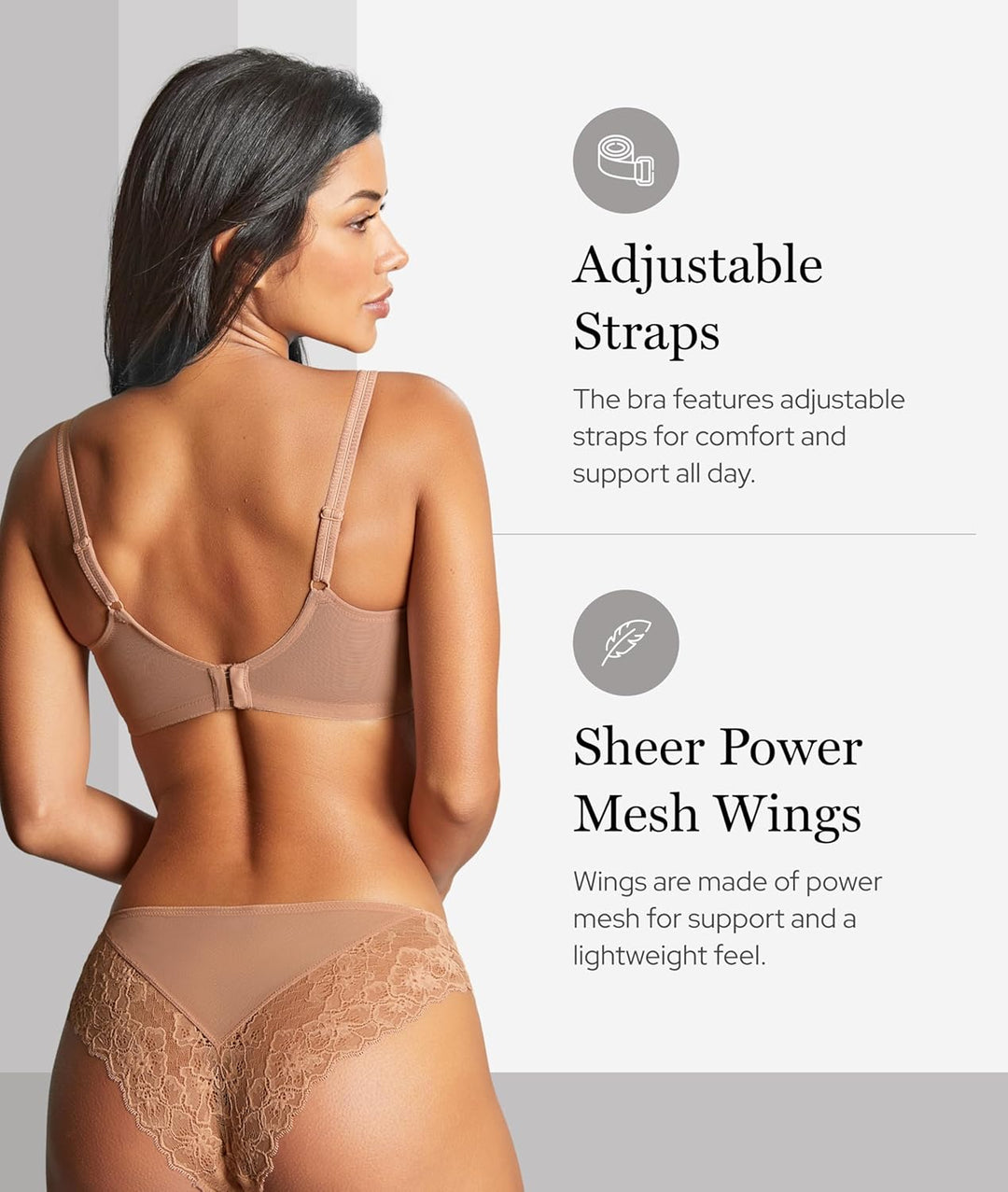 Panache Damen Envy Stretch Lace Full Cup Bra BH 80F Beige (Nude), 80F Beige (Nude)
