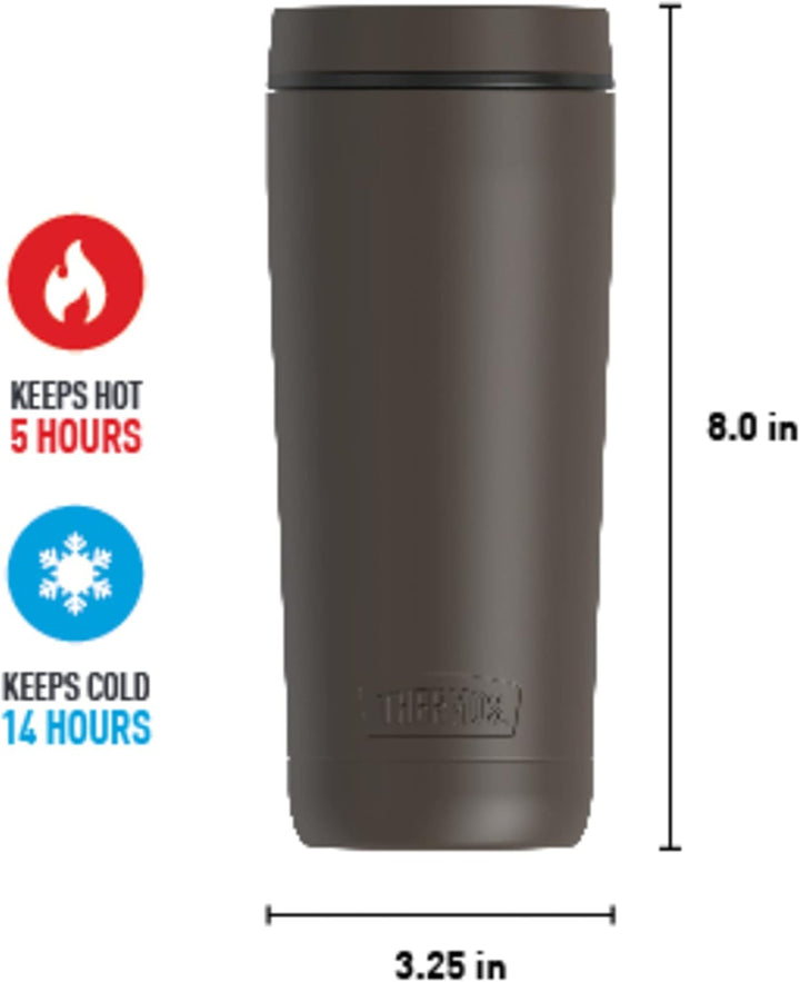 THERMOS Alta Series Edelstahl-Becher, 510 ml, Espresso-Schwarz 18 Ounce Espresso Schwarz, 18 Ounce E