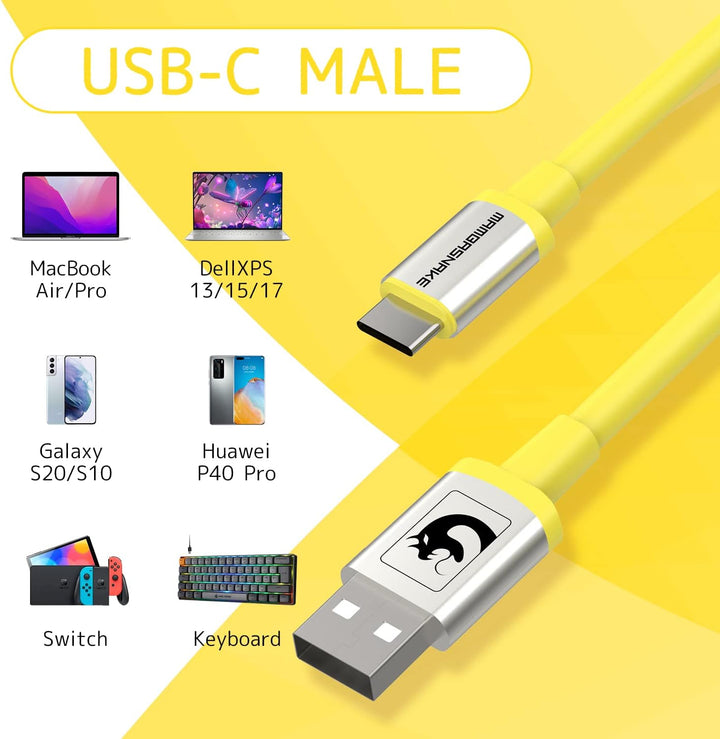XINMENG X MAMBASNAKE C01 Spiral-Tastaturkabel, Typ-C auf USB-A HyperSpeed-Leitung mit 8KHz-Rücklaufr