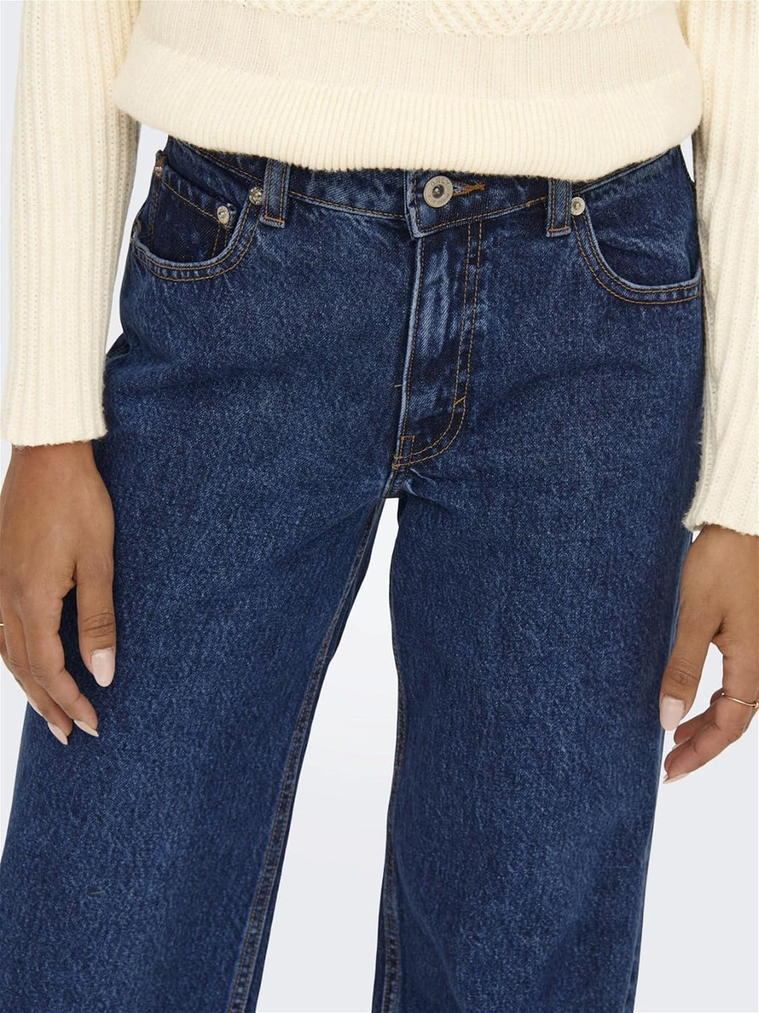 ONLY Damen Jeans 26W / 32L Medium Blue Denim, 26W / 32L Medium Blue Denim