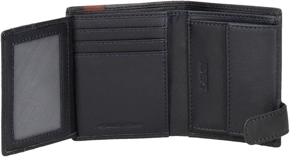 joumma Bags,s.l. Adept MAX Vertical Wallet with Klicken Sie auf Geldbörse Blau, Klicken Sie auf Geld