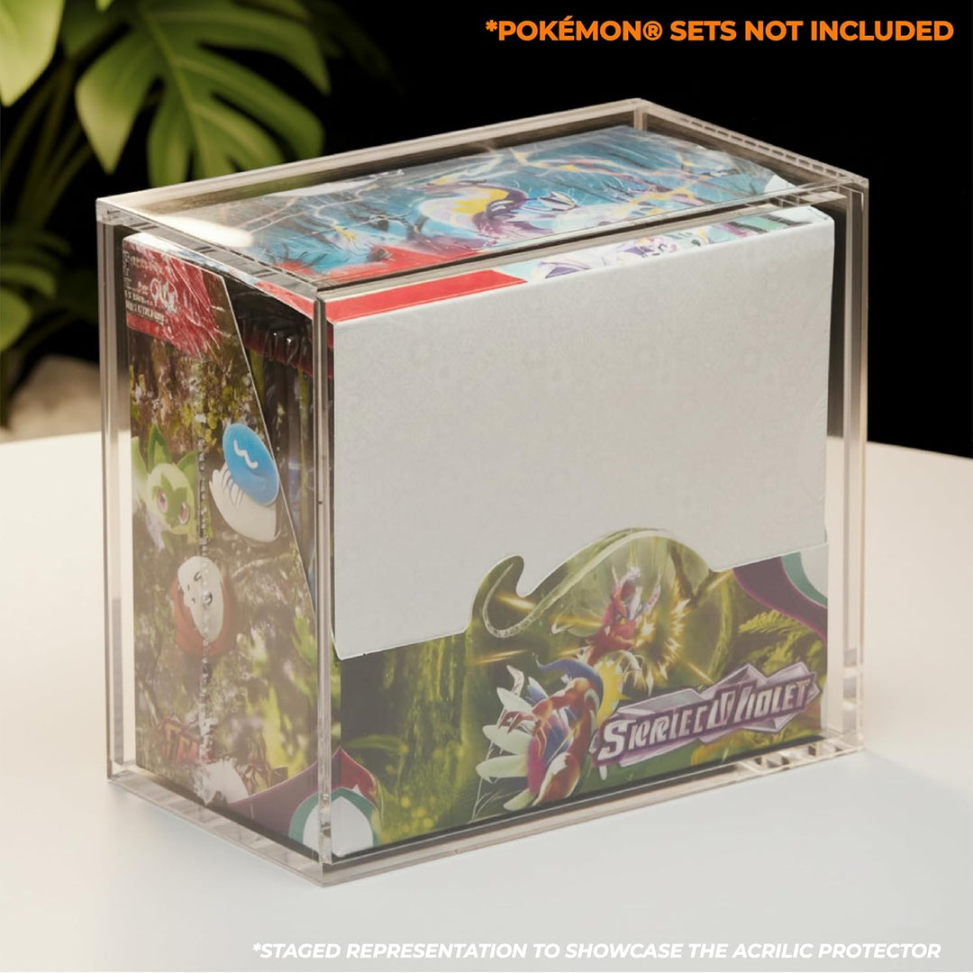 Acryl-Aufbewahrungsbox für Pokemon Booster Box: Schützen Sie Pokemon-Boxen, sammeln und präsentieren