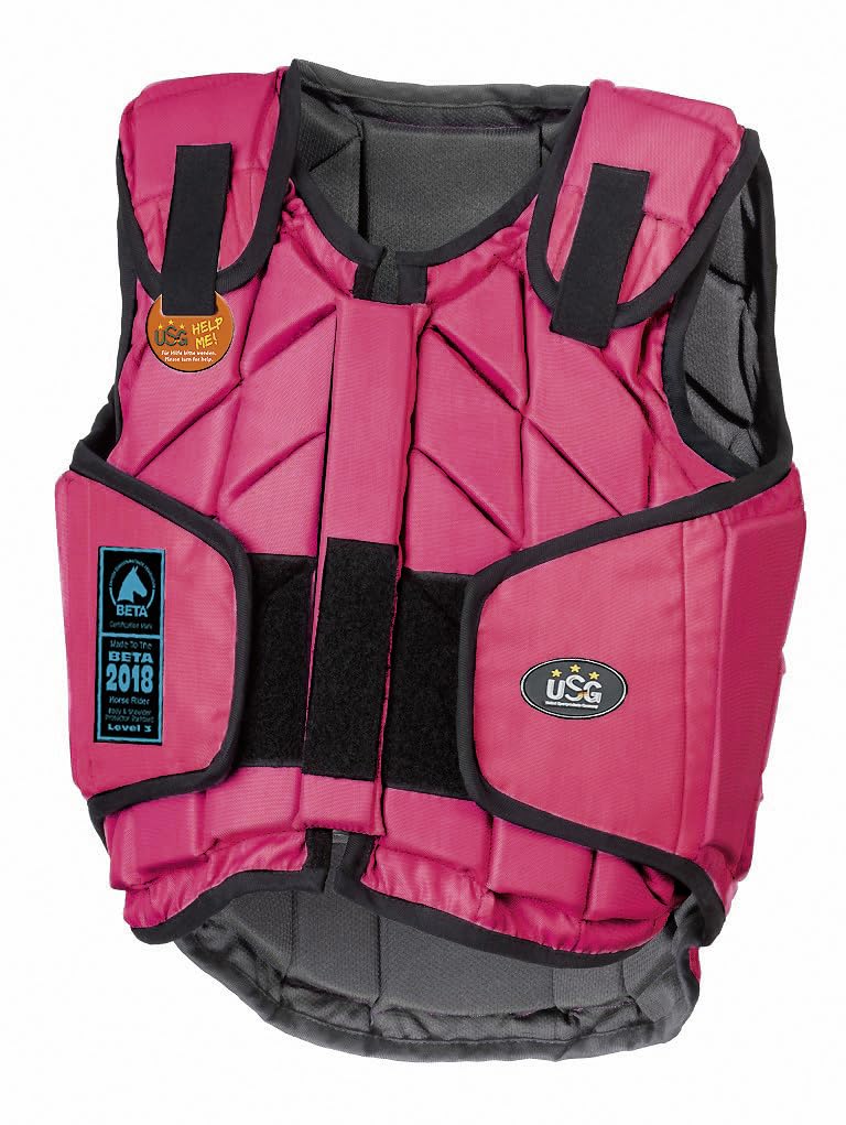 United Sportproducts Germany USG 4250693690392 Panel-Sicherheitsweste Eco-Flexi pink Kinder M