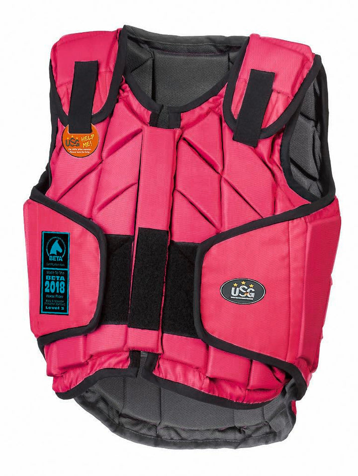 United Sportproducts Germany USG 4250693690385 Panel-Sicherheitsweste Eco-Flexi pink Kinder S