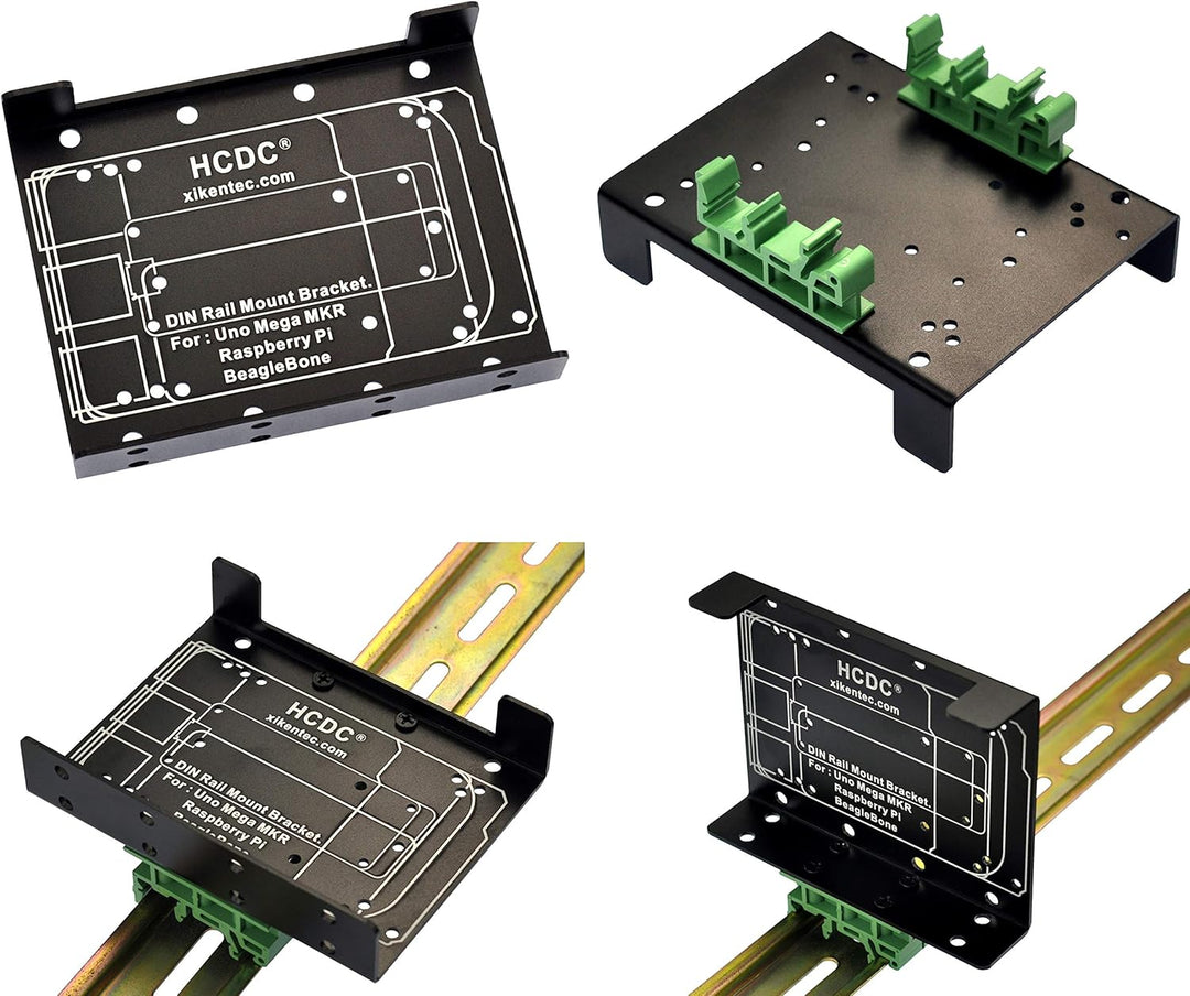 DIN-Schienenhalterung für Raspberry Pi A+ B+ 2B 3B 3B 4B Zero Arduino Uno Mega Mkr BeagleBone