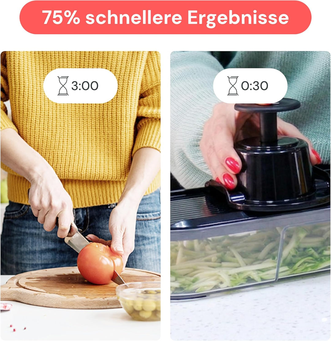 Gemüseschneider Mandoline Gemüsehobel - Gemüse Schneider Gurkenhobel Zwiebelschneider Kartoffelschne