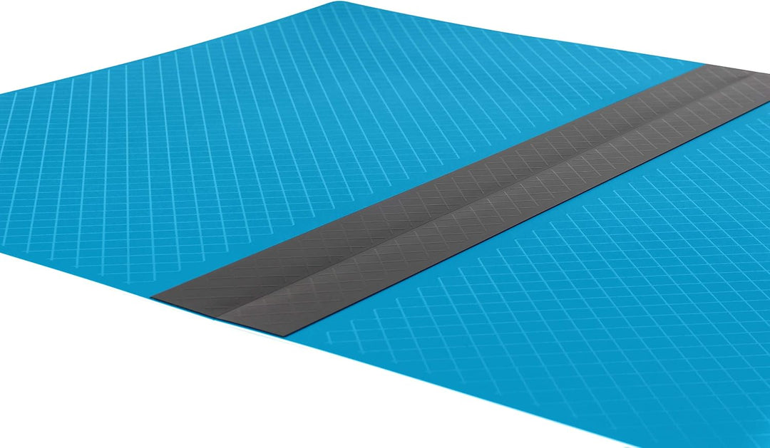 SEMPLIX Schneidematte A2 selbstheilend faltbar 60 x 45 cm (Petrol) | Selbstheilende faltbare Schneid