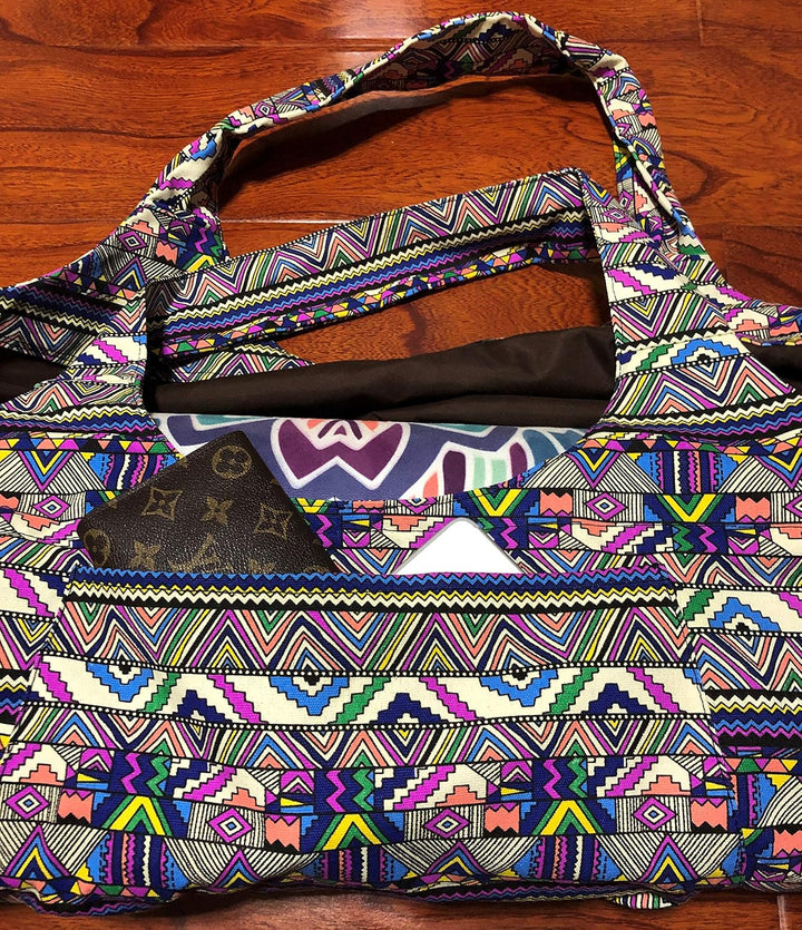 Aozora Yogamatten-Tasche, grosse Tragetasche für Yogamatte, Tragetasche, mit Taschen, passend für Ma