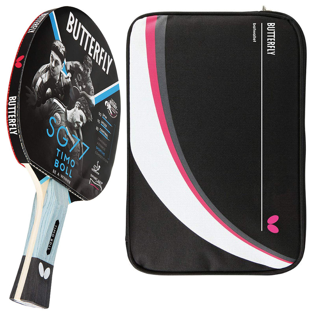 Butterfly® Timo Boll SG77 Tischtennisschläger | Tischtennis Racket Bat Hobby & Training | routiniert