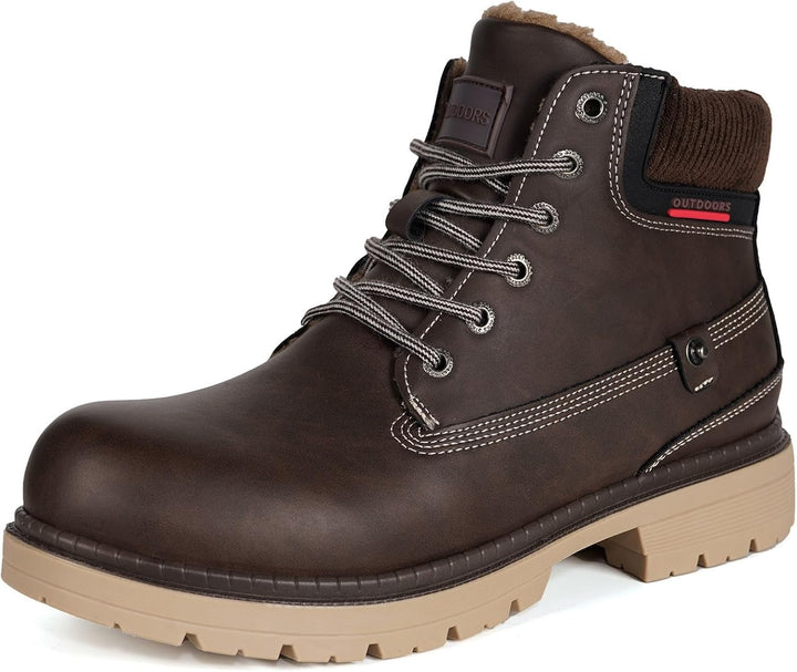 Unisex Winterstiefel Warm Winterschuhe Gefütterte Stiefeletten Wasserdicht Boots Gr.36-47, 45 EU Dun