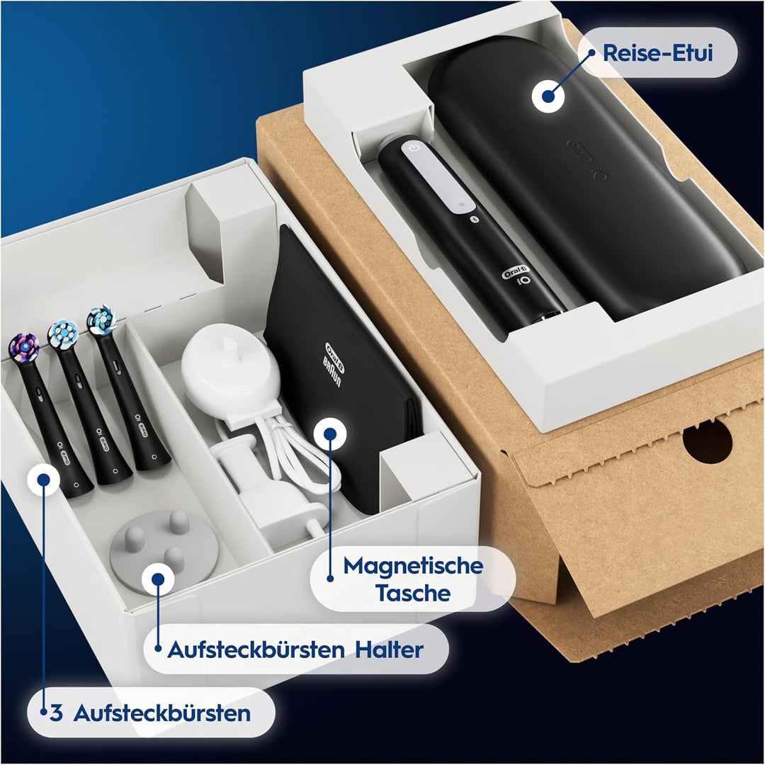 Oral-B iO Series 4 Plus Edition Elektrische Zahnbürste/Electric Toothbrush, PLUS 3 Aufsteckbürsten,