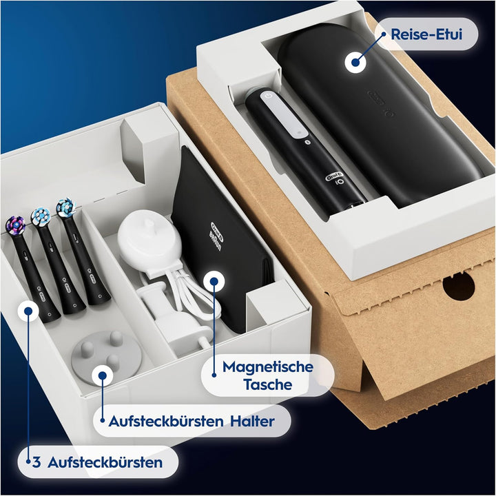Oral-B iO Series 4 Plus Edition Elektrische Zahnbürste/Electric Toothbrush, PLUS 3 Aufsteckbürsten,