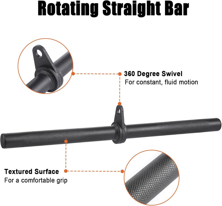 Workout Cable Machine Attachment for Home Gym, SERTT LAT Pulldown Attachments, Cable Accessories for