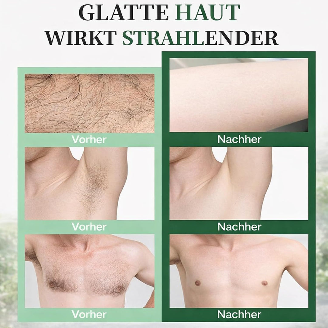 60 Stück Kaltwachsstreifen - Wachsstreifen zur Haarentfernung mit 40 Körper, 20 Gesichtswachsstreife