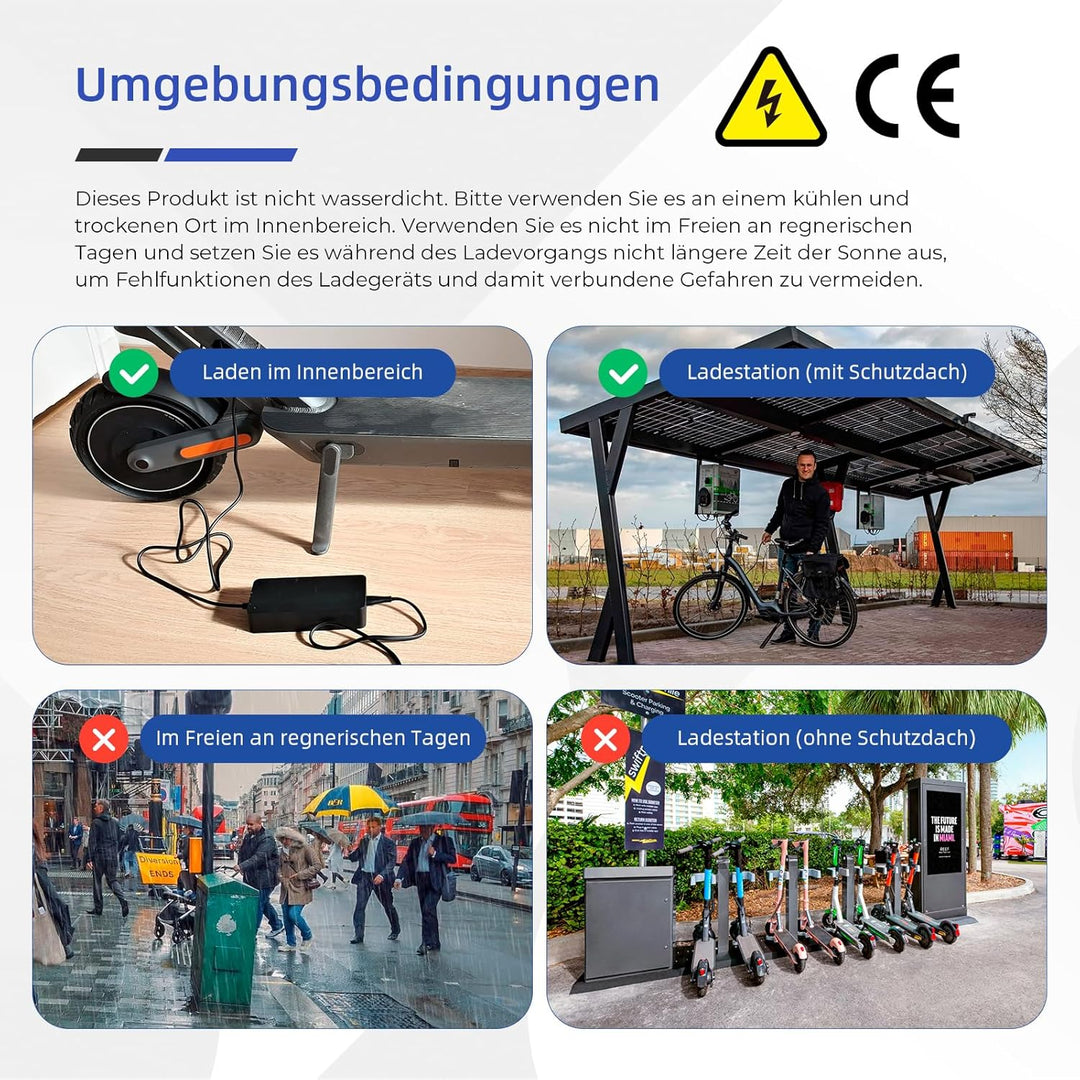 ulip Ladegeräte für Scooter,24.2V 1.5A Scooter Ladegeräte Lithium Batterie für Xiaomi Electric Scoot