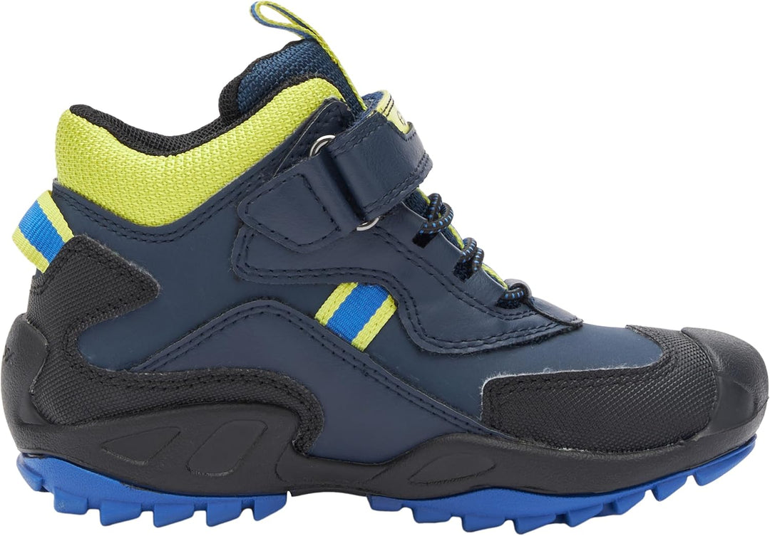 Geox Jungen J New Savage Boy B A Sneaker 24 EU Navy Lime Green, 24 EU Navy Lime Green