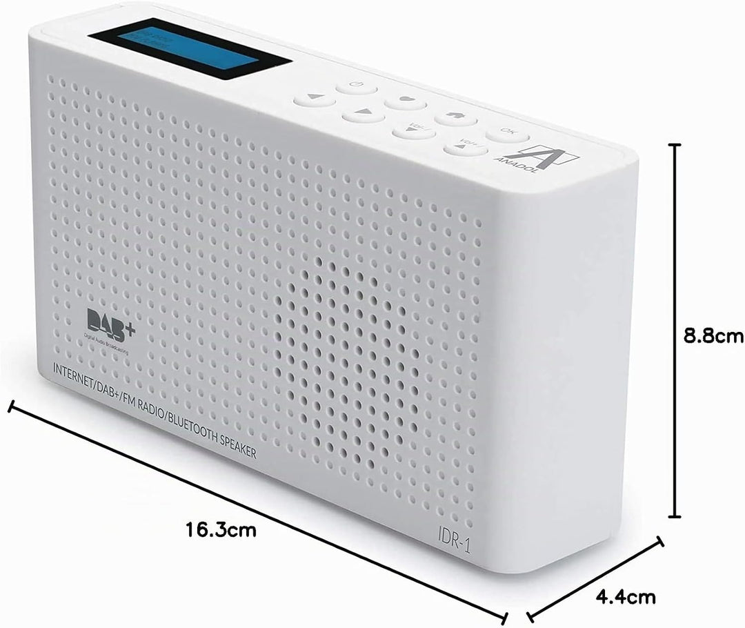 [ Test GUT *] Anadol 4in1 IDR-1 Radio - tragbares Internetradio - DAB DAB+ &amp; FM fähig - Bluetooth La