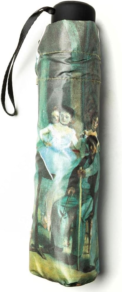 LUCKYWEATHER Regenschirm Taschenschirm Mini Damen Motiv Degas Ballet Class I Taschenschirme klein un