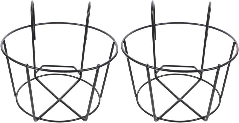 Angoily 2Er-Pack Runde Metall-Pflanzgefässe Zum Aufhängen Blumentopfhalter Aus Draht Pflanzenaufhäng