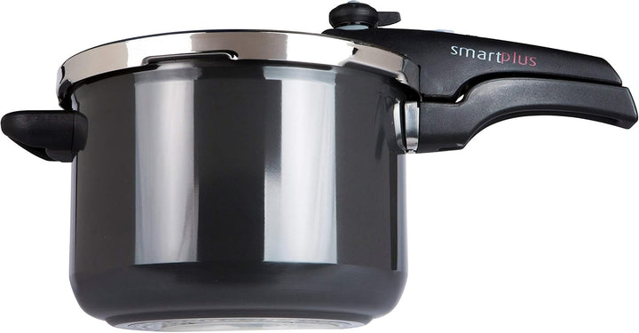 Prestige Smartplus Harteloxierte Antihaft-Schnellkochtopf – 6 Liter, schwarz