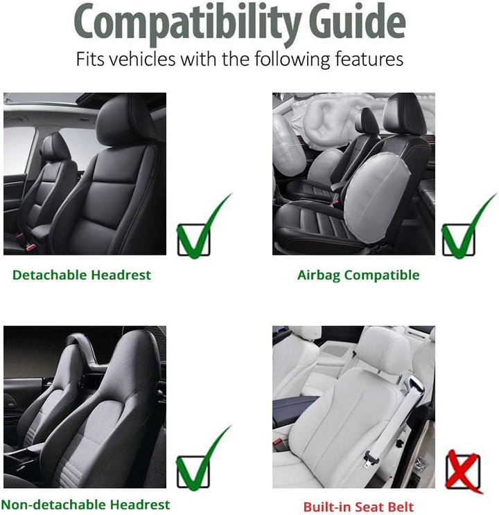 TOYOUN Autositzbezüge Vordersitze Sitzbezüge Auto Blau, Auto-Sitzschoner Schonbezüge Vordersitzbezüg